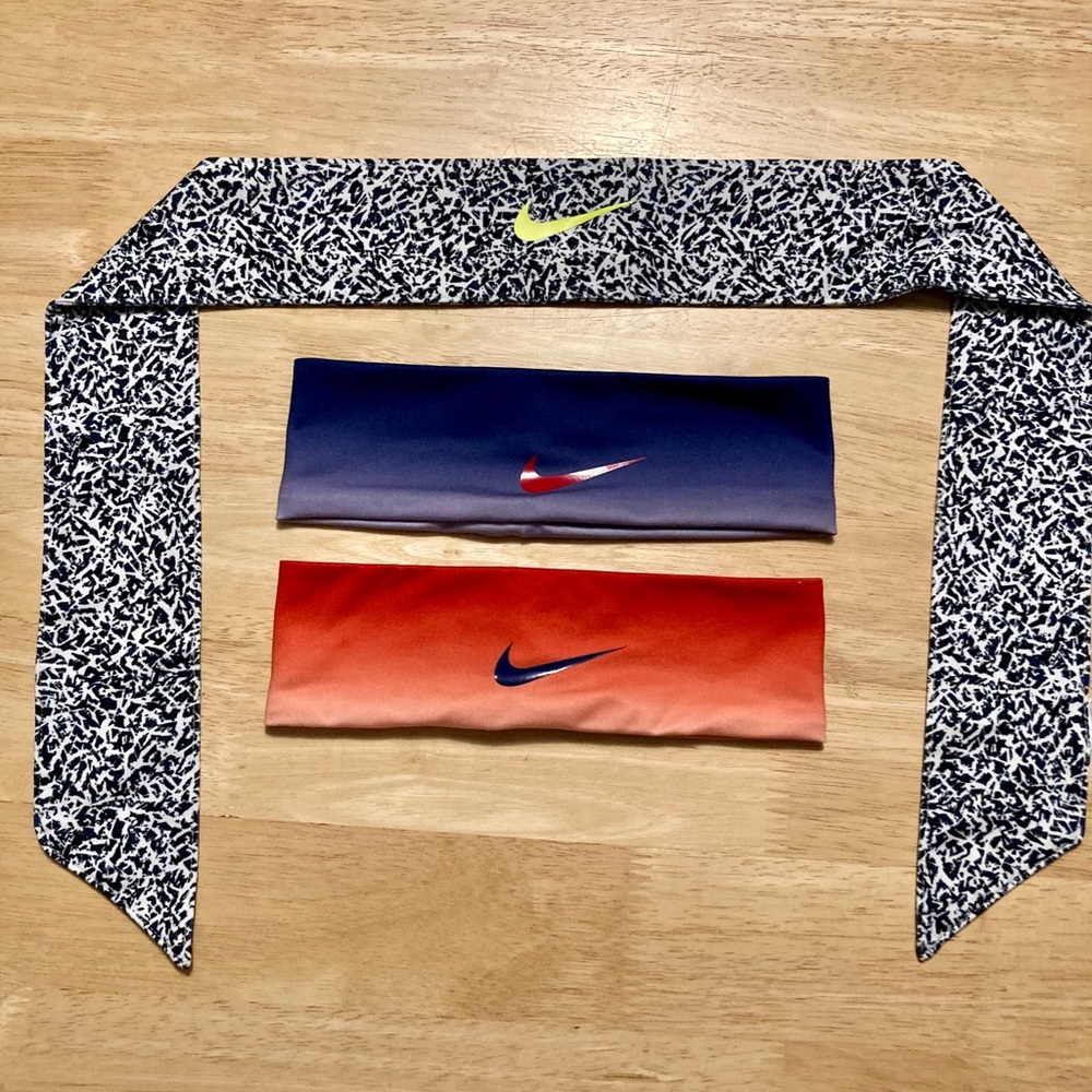Lot of 3 Nike headbands